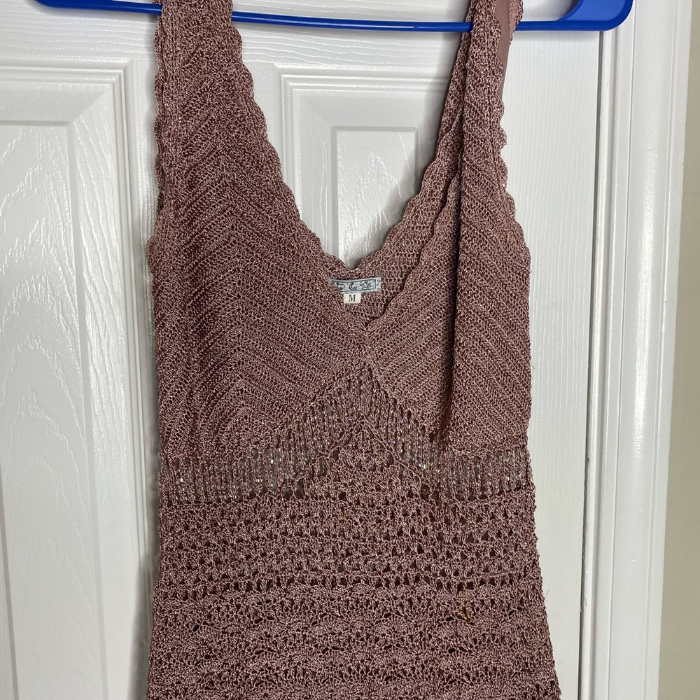 Knitted sleeveless top
